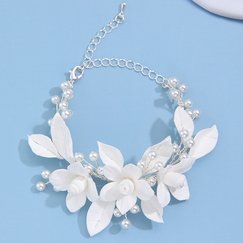 Ins Clay Flower Bridal Bracele - Snake Plant Ceramic 评论和价格