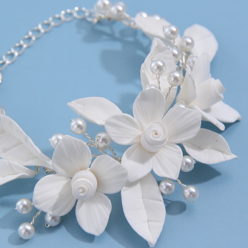 Ins Clay Flower Bridal Bracele - Snake Plant Ceramic 评论和价格
