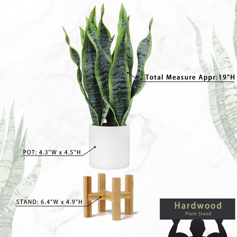 Artificial Snake Plant Potted  - Snake Plant Ceramic 评论和价格