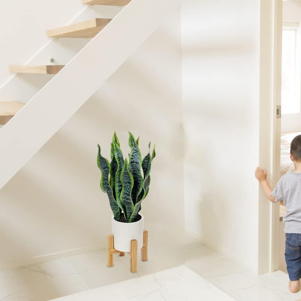Artificial Snake Plant Potted  - Snake Plant Ceramic 评论和价格