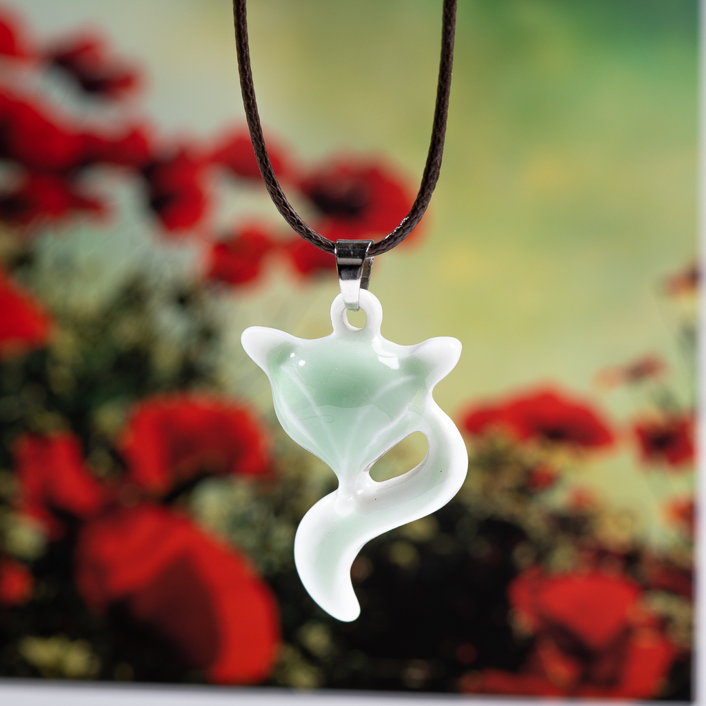 Ceramic Fox Pendant Cute Carto - Snake Plant Ceramic 评论和价格